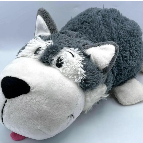 Flip A Zoo Plush Poppi Polar Bear/Asher Husky Reversible Stuffed Animal Toy - Picture 9 of 10